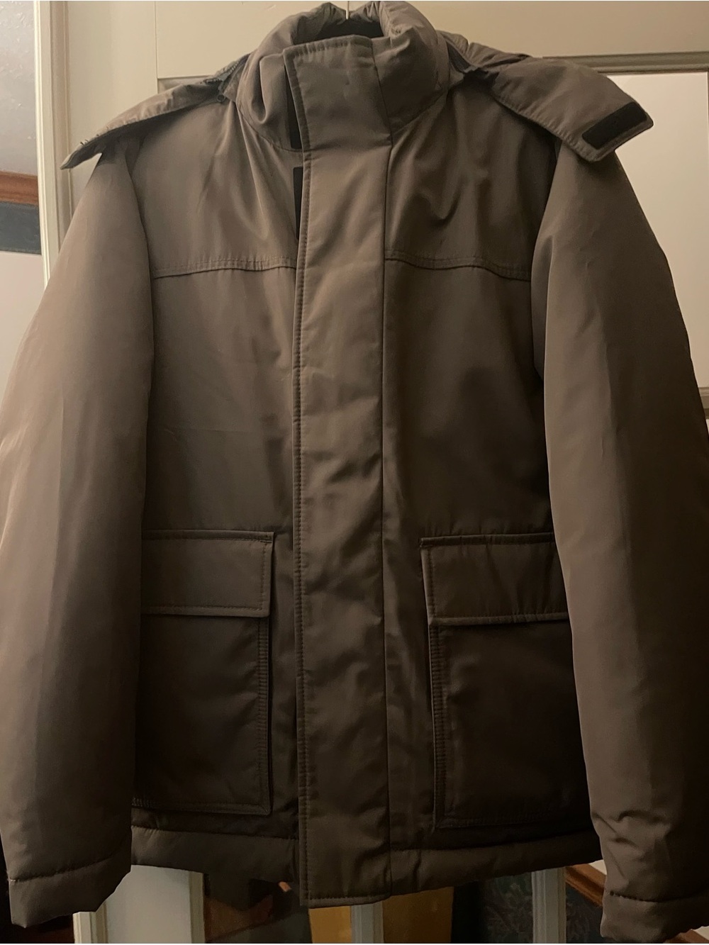 Everlane Men's Puffer Jacket in Brown